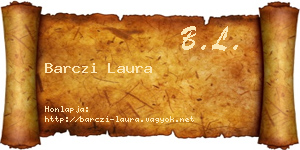 Barczi Laura névjegykártya